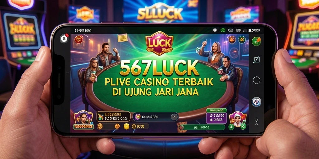 Screenshot gameplay 567LUCK yang menampilkan dealer langsung dan interaksi pemain.