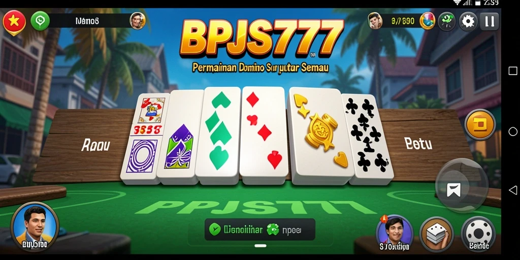 Tampilan seru permainan Domino di BPJS777.