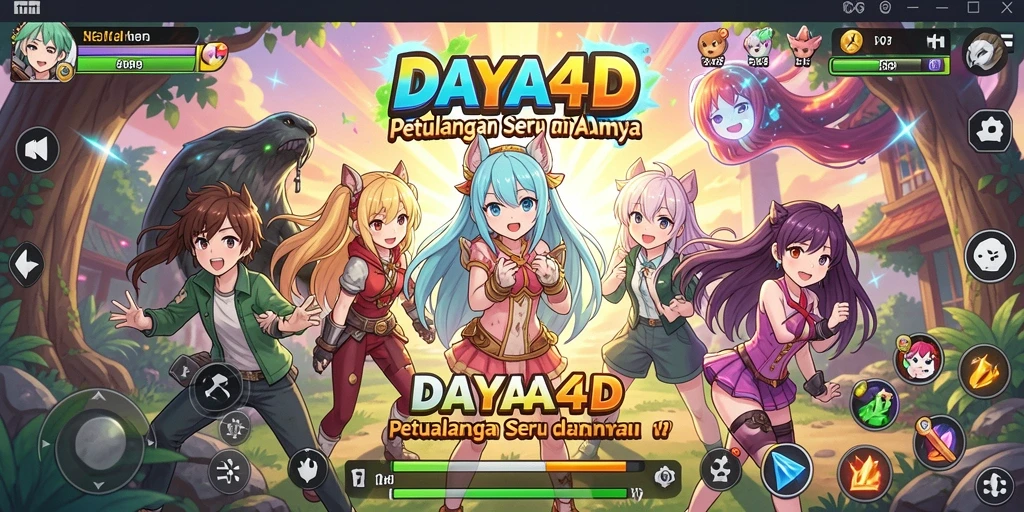 Tampilan screenshot DAYA4D menampilkan momen seru dalam gameplay Anime.