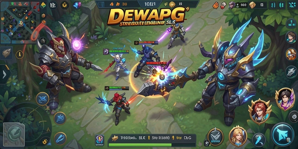 Gameplay DEWAPG menampilkan strategi dan taktik dalam membangun kerajaan.
