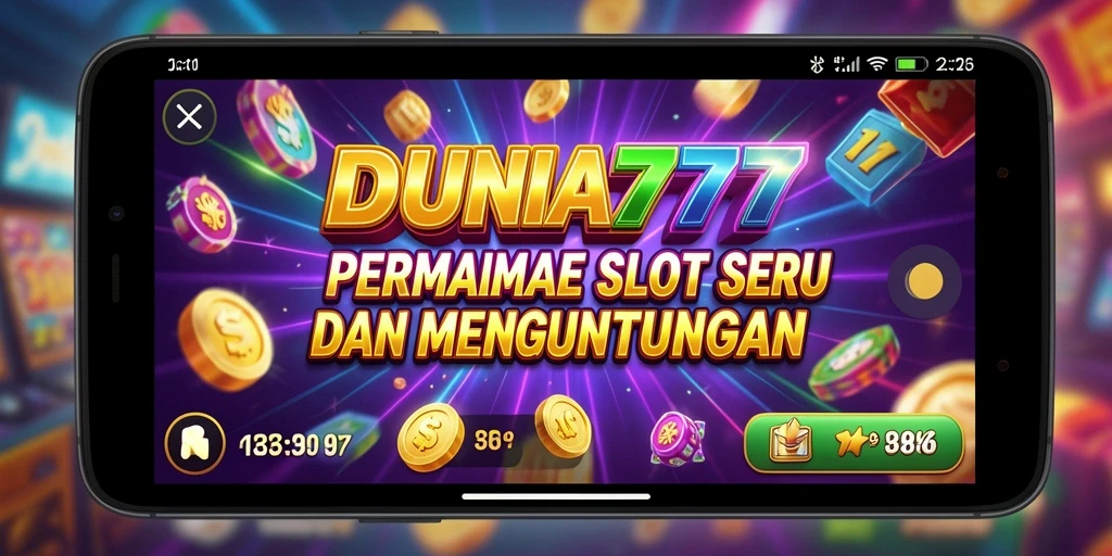 Tampilan menarik permainan slot DUNIA777 dengan fitur interaktif.