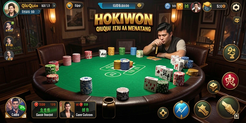 Gameplay HOKIWON menunjukkan aksi QiuQiu yang menarik.