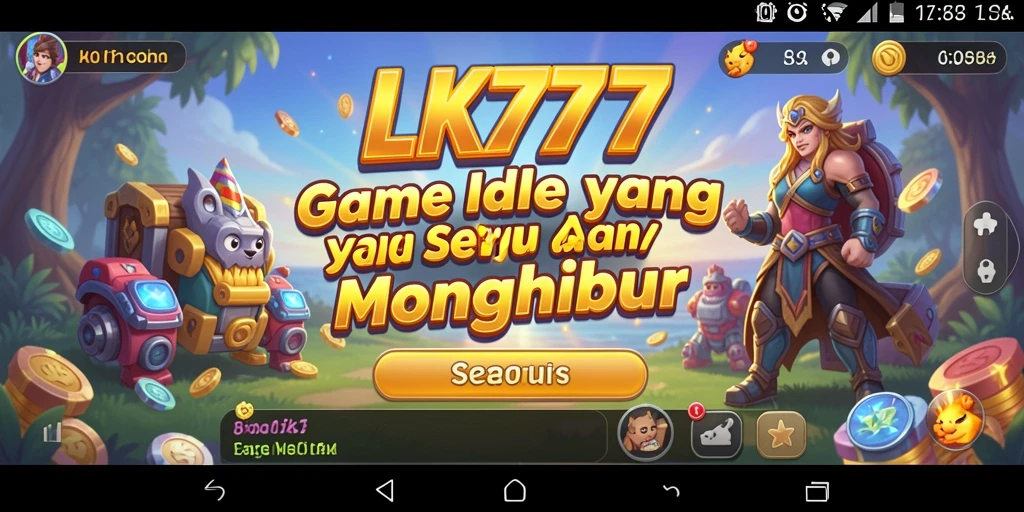 Screenshot menunjukkan gameplay santai dan interaksi karakter LK777.