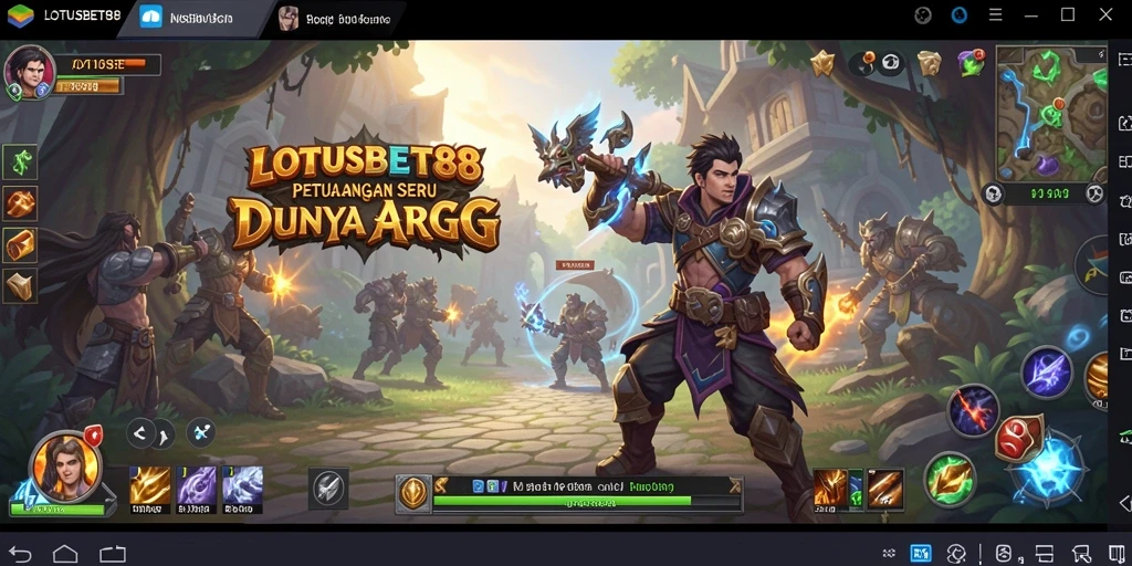 Tampilan gameplay yang seru dan mendebarkan dari LOTUSBET88.
