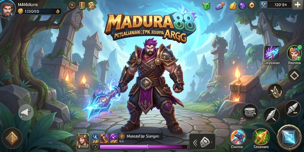 Tampilan gameplay menarik dari MADURA88 di dunia ARPG.