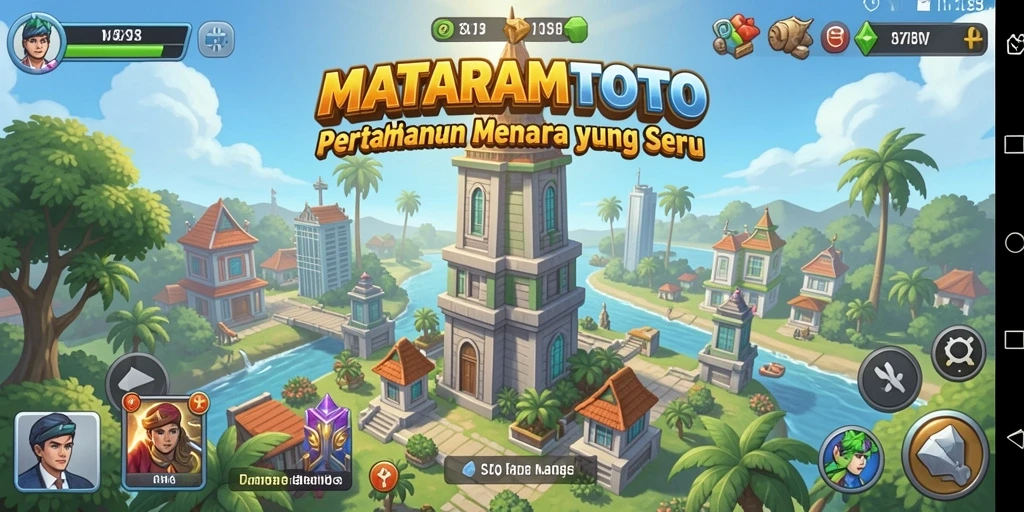 Tampilan gameplay menarik dari <strong>MATARAMTOTO</strong>, pertahanan menara yang menantang.