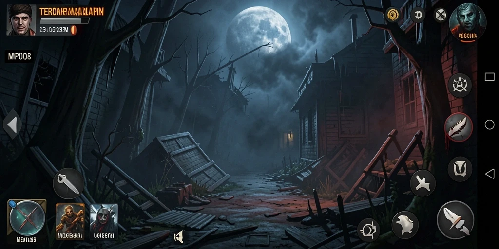 Menggambarkan suasana mencekam dalam game horror MPO08.