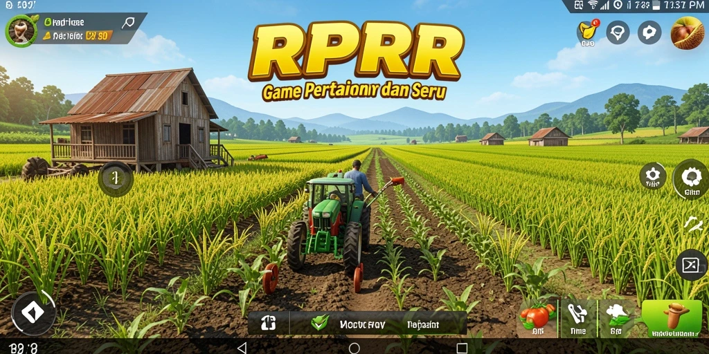 Gameplay menarik dari RPRR yang menunjukkan proses berkebun.