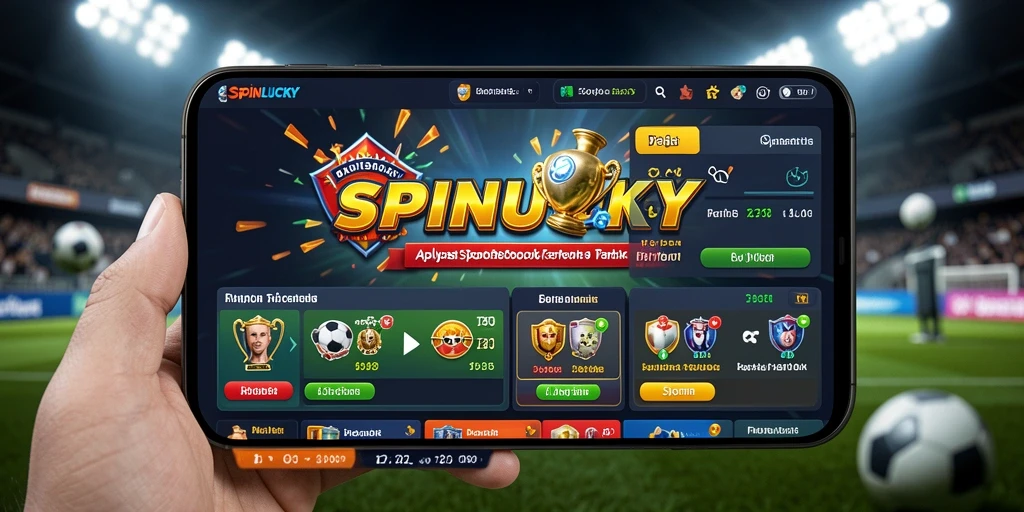 Tampilan gameplay SPINLUCKY menampilkan berbagai pilihan taruhan olahraga.